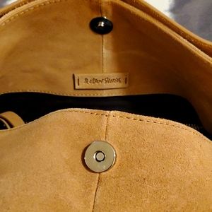 Large suede brown bag